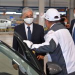 Глава государства проверил готовность к запуску казахстанского завода по производству легковых автомобилей Hyundai