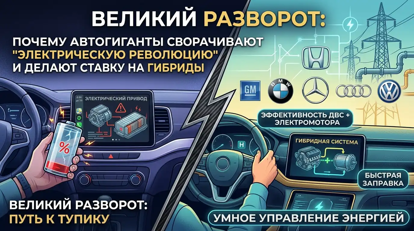 Великий разворот почему автогиганты сворачивают «электрическую революцию» и делают ставку на гибриды